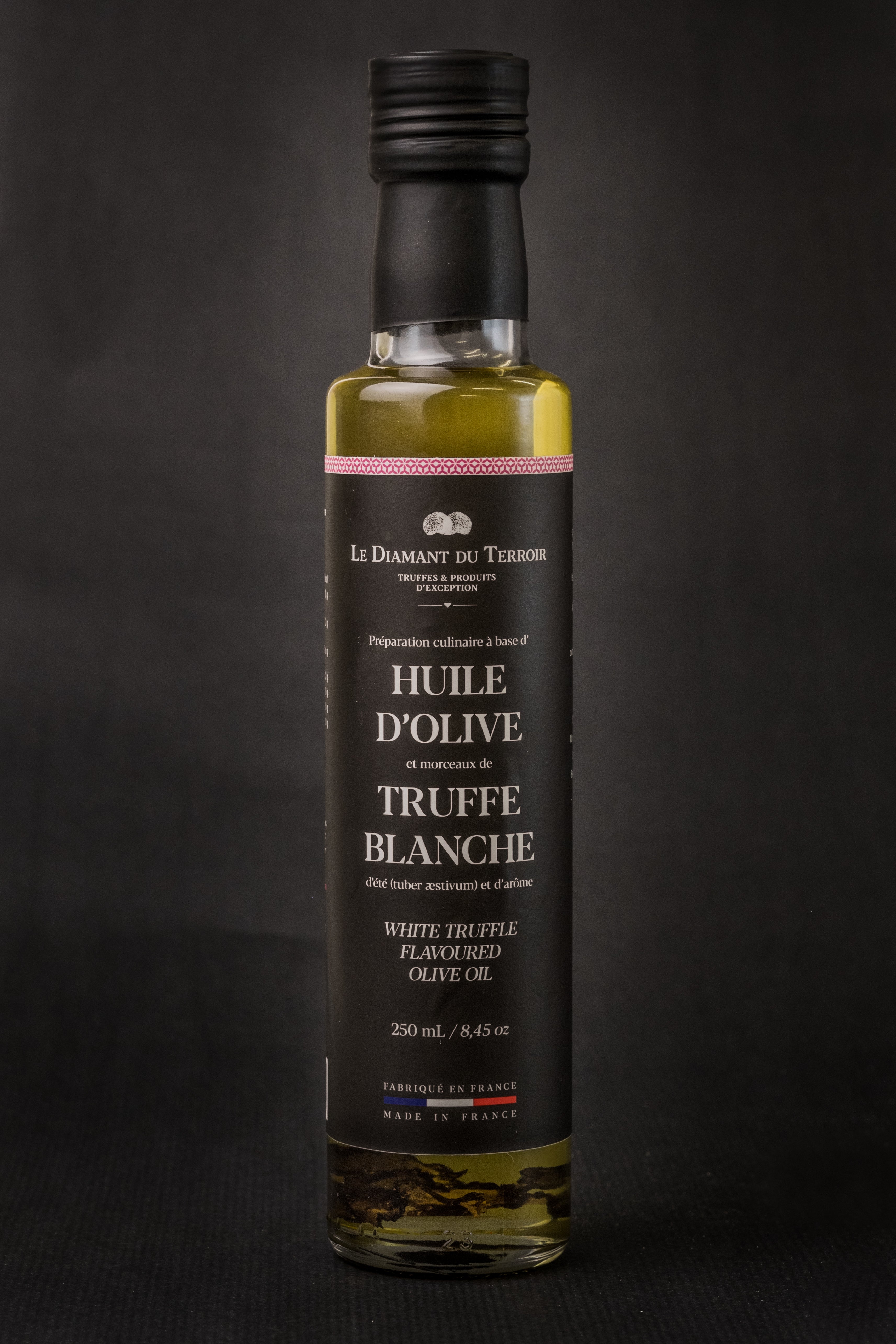Huile d'olive à base d'arôme truffe blanche - PLANTIN - Bouteille